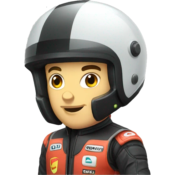 Dorian Poli qui fait du karting  emoji