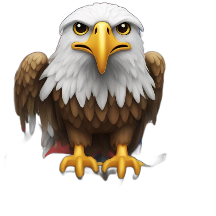 EAGLE ON A UNION JACK emoji