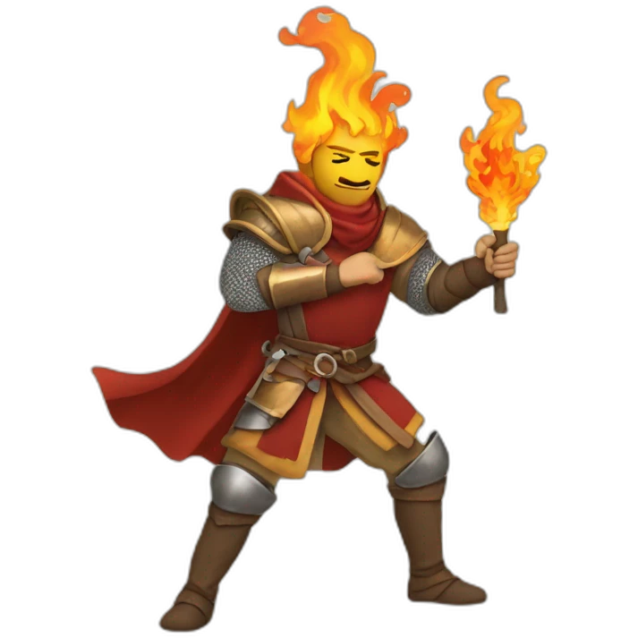 medieval firebreather emoji