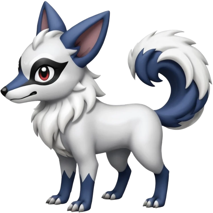 Lycanroc-Absol-Fakémon-hybrid-creature (full body)  emoji