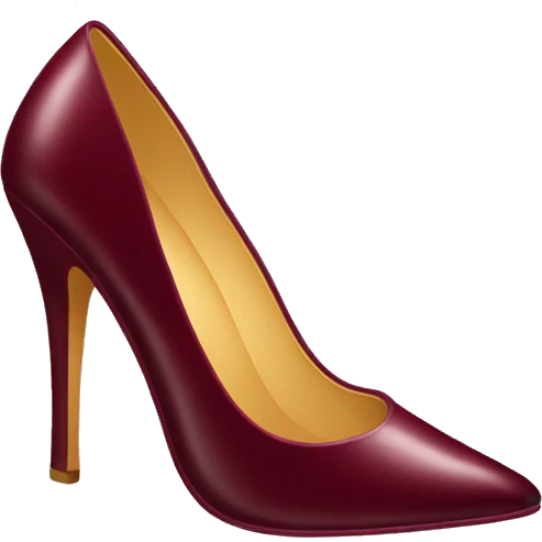 Burgundy high heels ￼ emoji