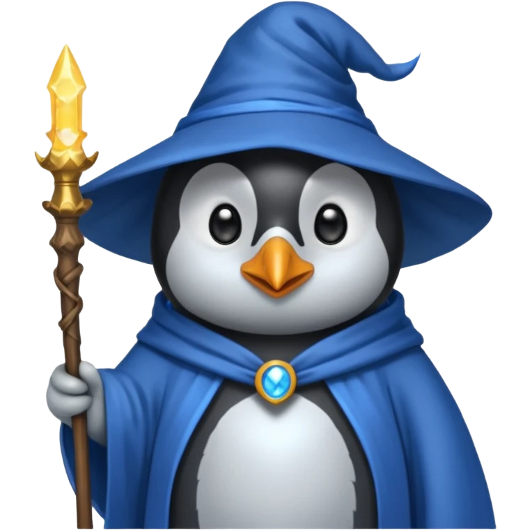 Penguin Wizard emoji
