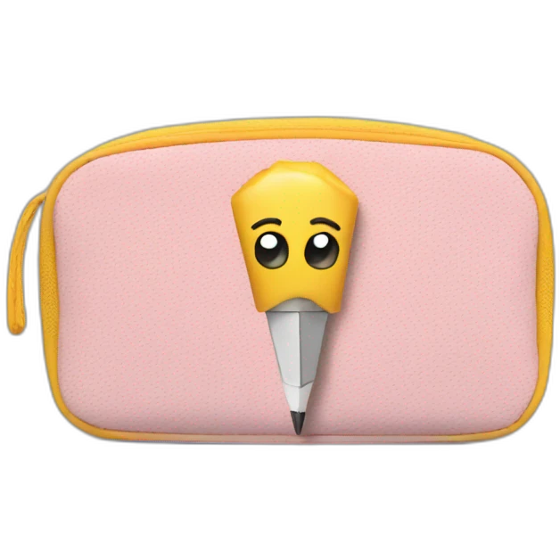 pencil case with zipper emoji