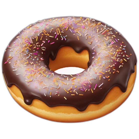 Donut sucré au sucre emoji