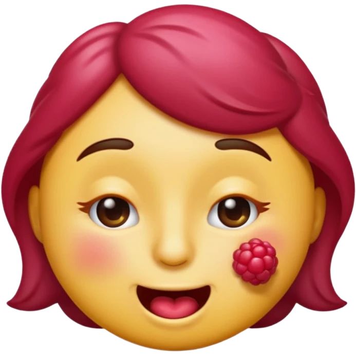 Emoji face winking blowing tongue raspberry emoji