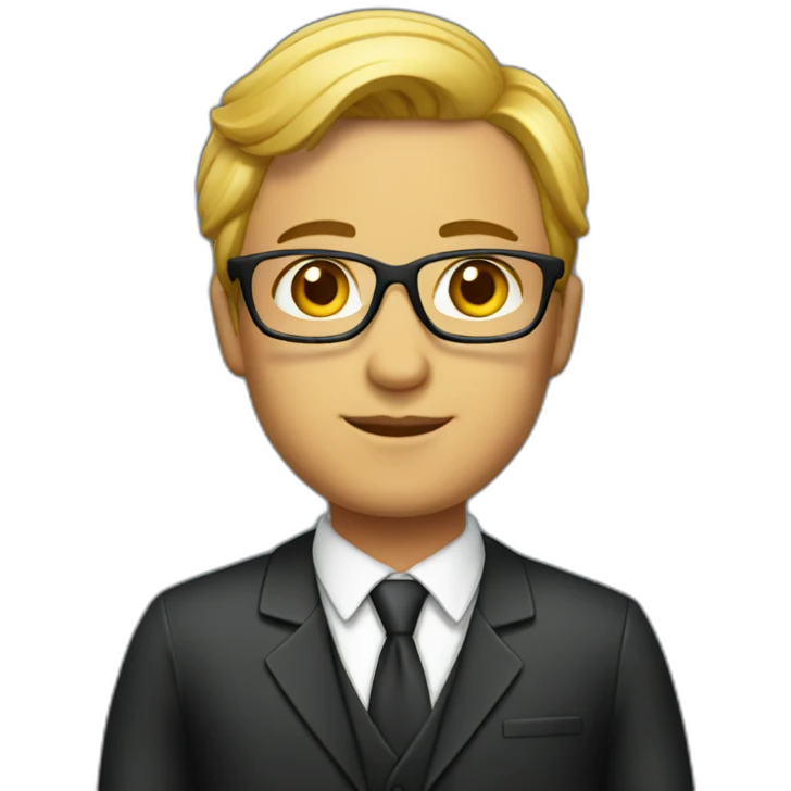 Lawyer on dress emoji