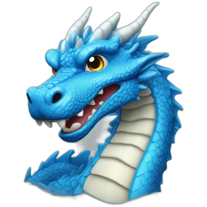 Blue Asian Dragon emoji