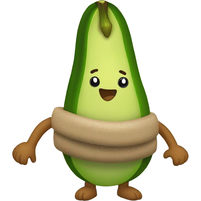 avocade with musle emoji