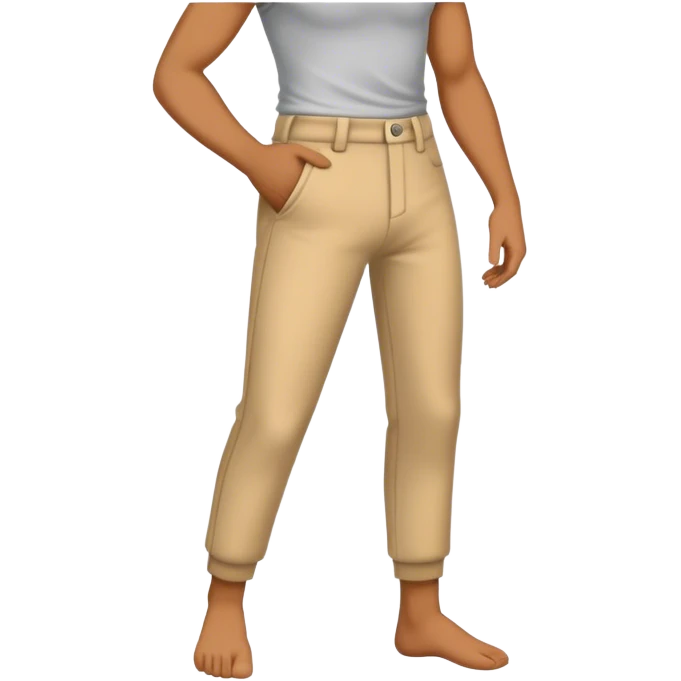 putting on pants emoji