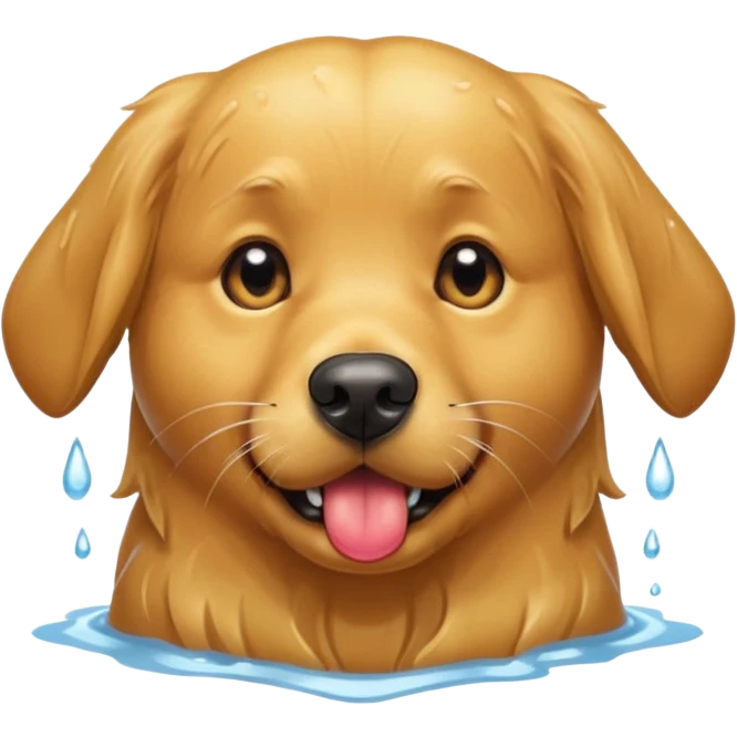 Dog drooling  emoji