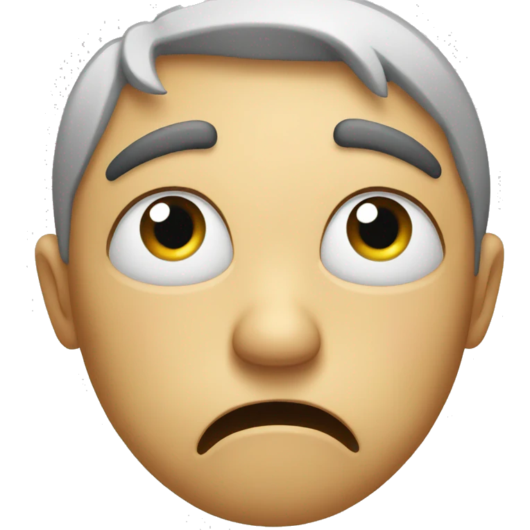 disgusted face emoji