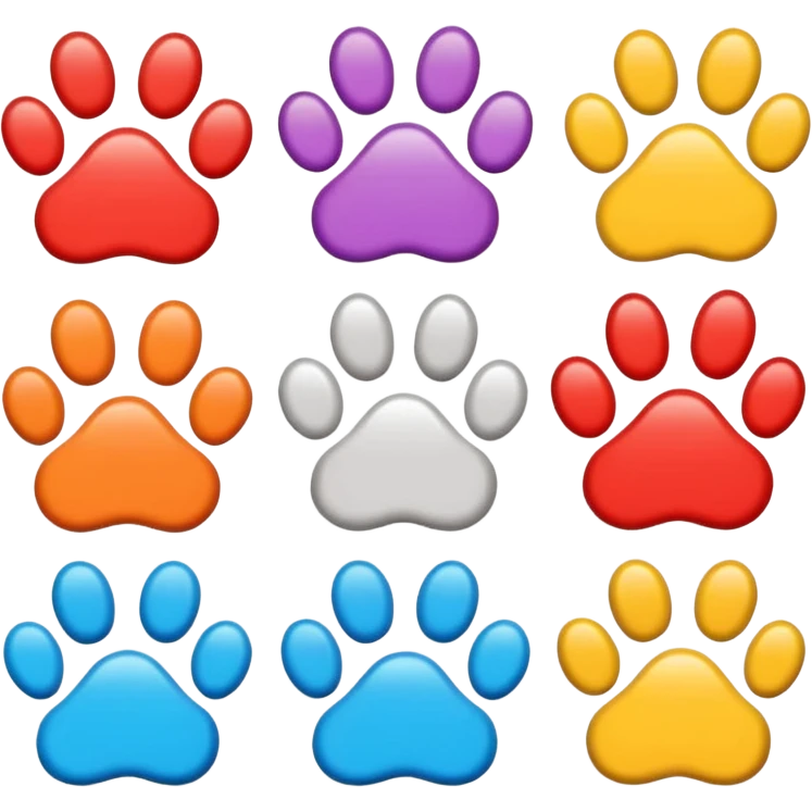 Paws with elements of others emoji emoji