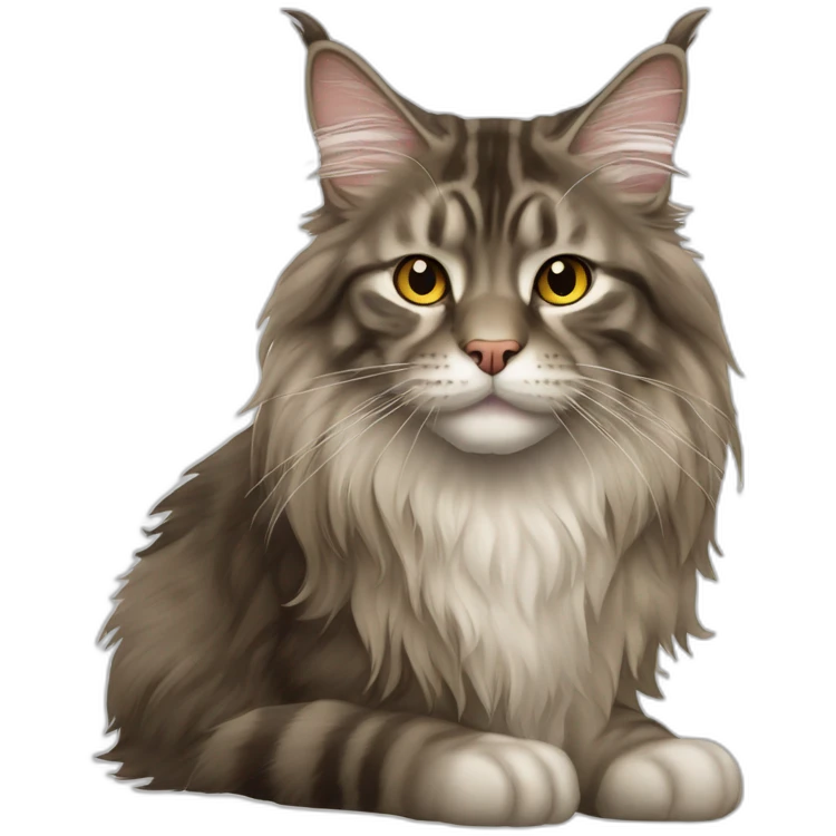 Maine Coon cat emoji