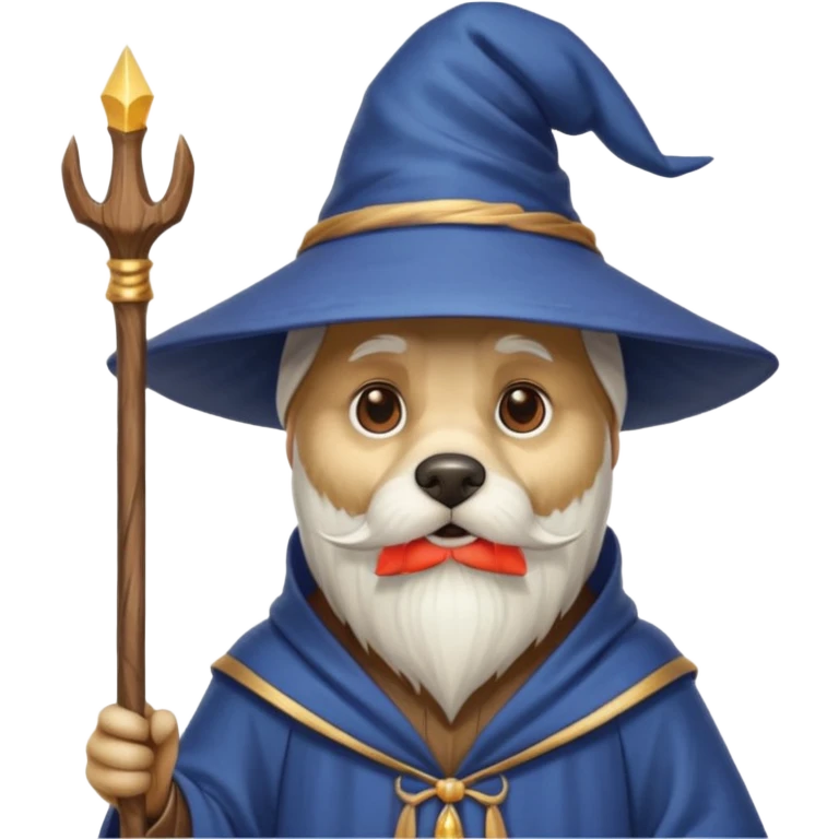Dog wizard emoji