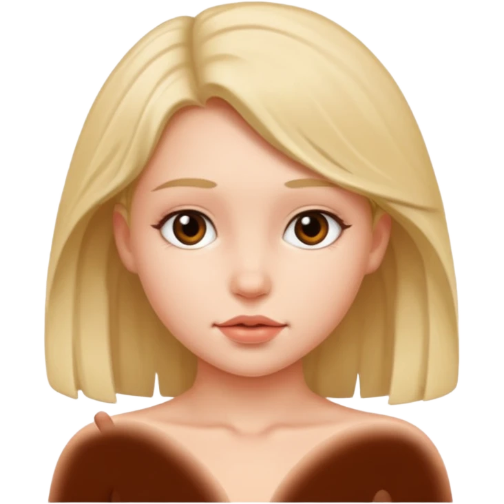 Naken unge jente emoji