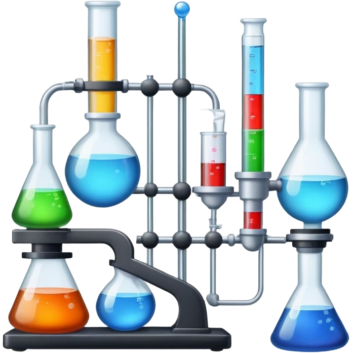 a collage of lab apparatus in IOS 18 emojis emoji