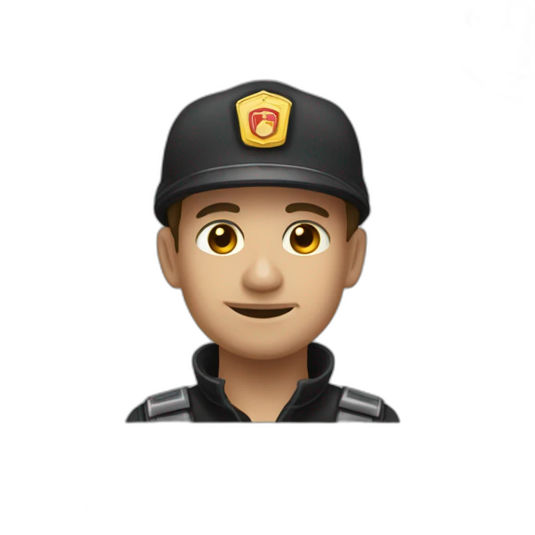 Pompier cynophile emoji