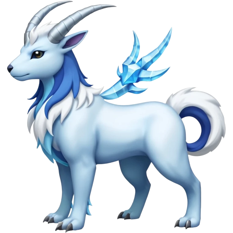 Absol-Amaura-Suicune-Cobalion-fusion, full body emoji