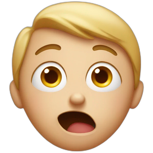 Shocked face emoji