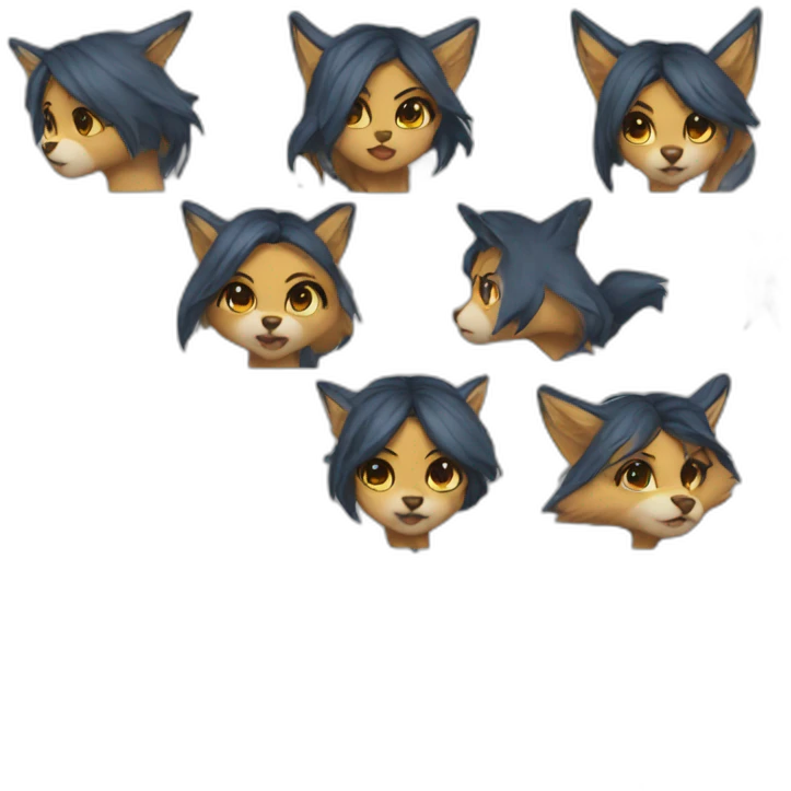 thunder fox girl emoji