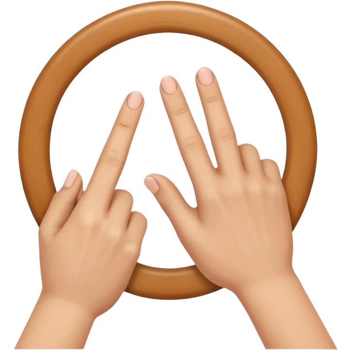 hand making a circle with fingers and another hand poking a finger through the circle, emoji style emoji