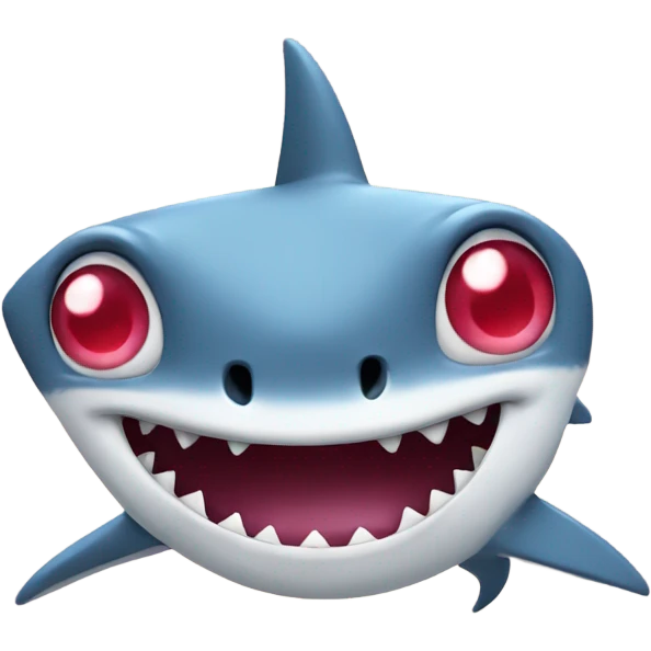 shark with hearts for eyes emoji
