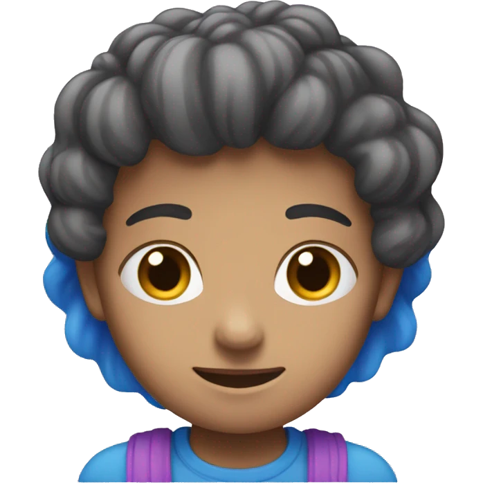Pink purple and blue flaş emoji