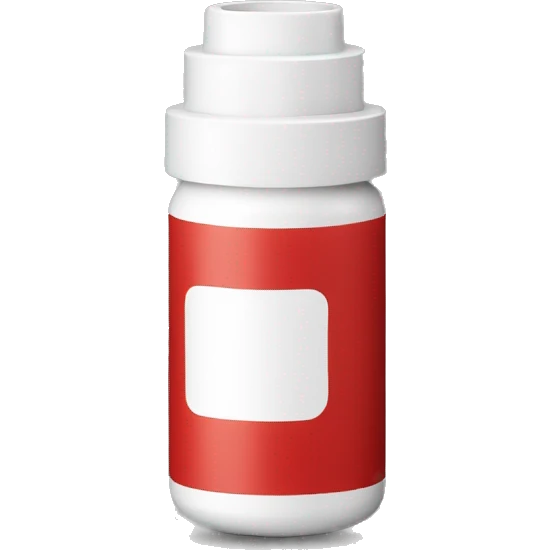 red albuterol sulfate inhaler emoji