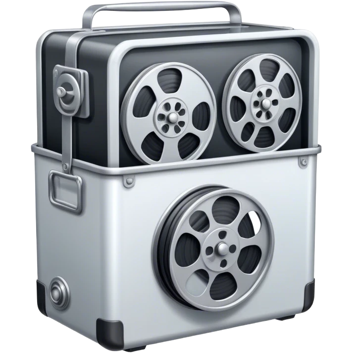 movie, Film reel in  cold box emoji
