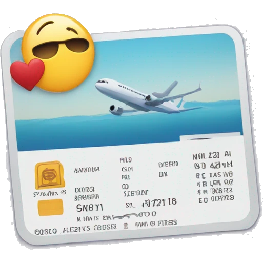 boarding pass emoji