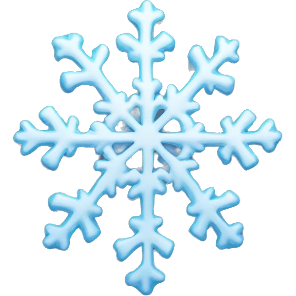 Melting snowflake emoji