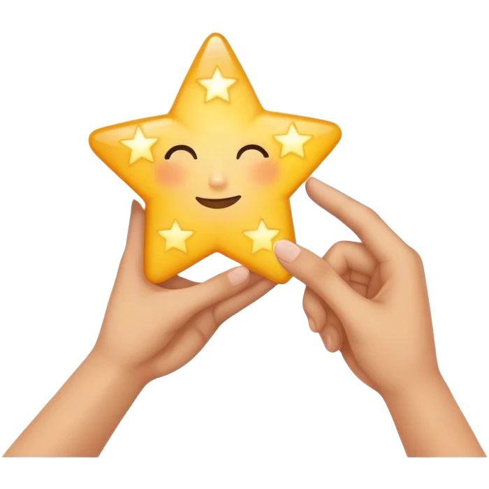 grabbing a dream star with your hand  emoji