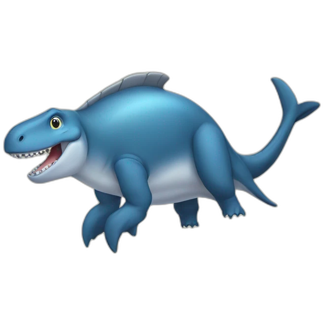 Dinosaure sur baleine emoji