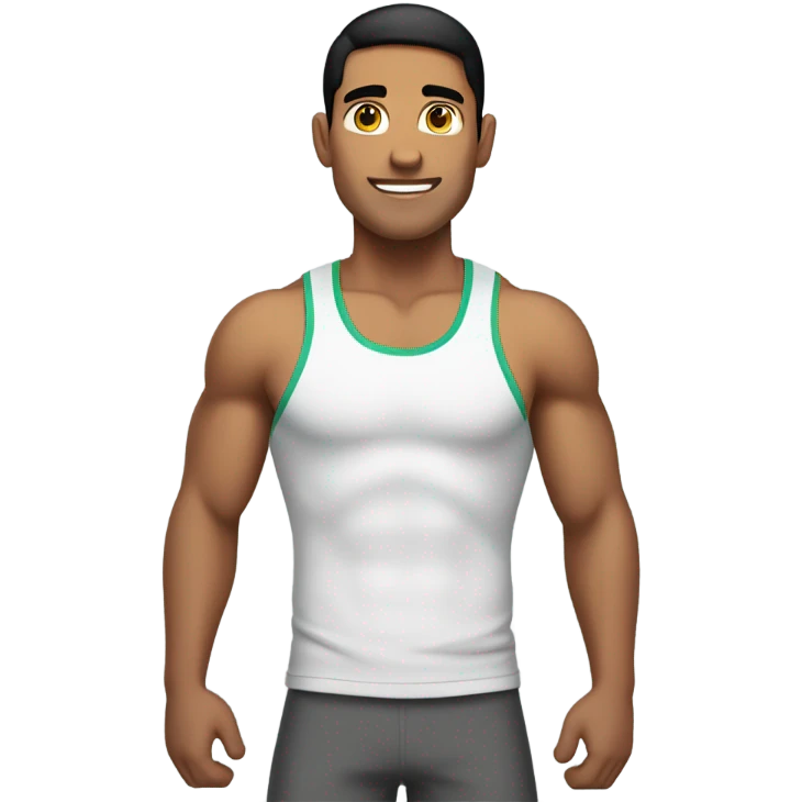 Healthy fit Latino dude emoji