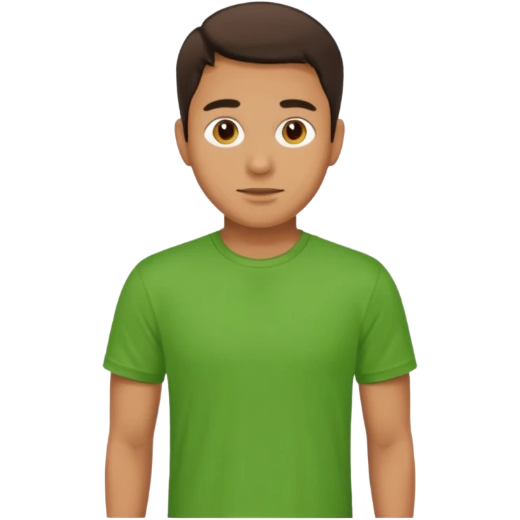 man with green tshirt emoji