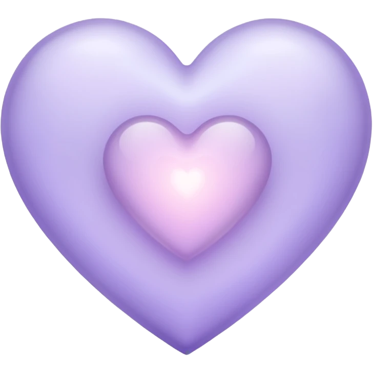 heart with a soft lavender glow emoji