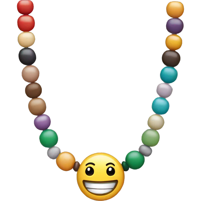 Beads necklace  emoji