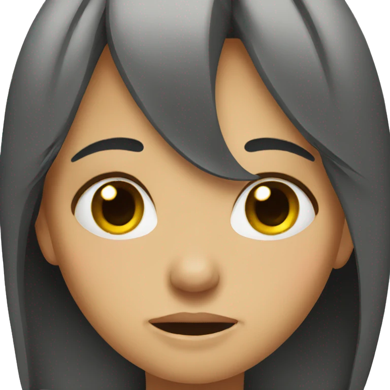 a girl crying  emoji