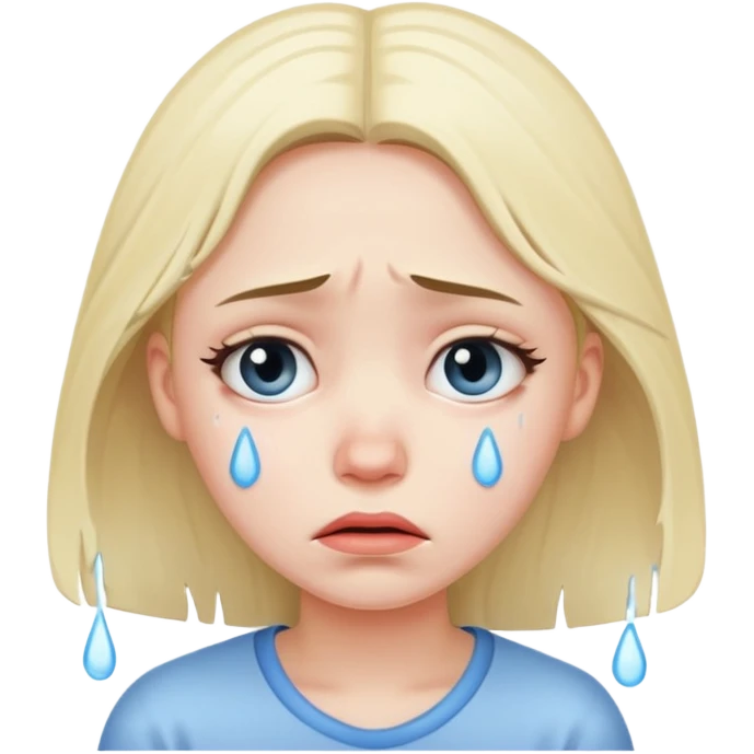 Crying girl emoji