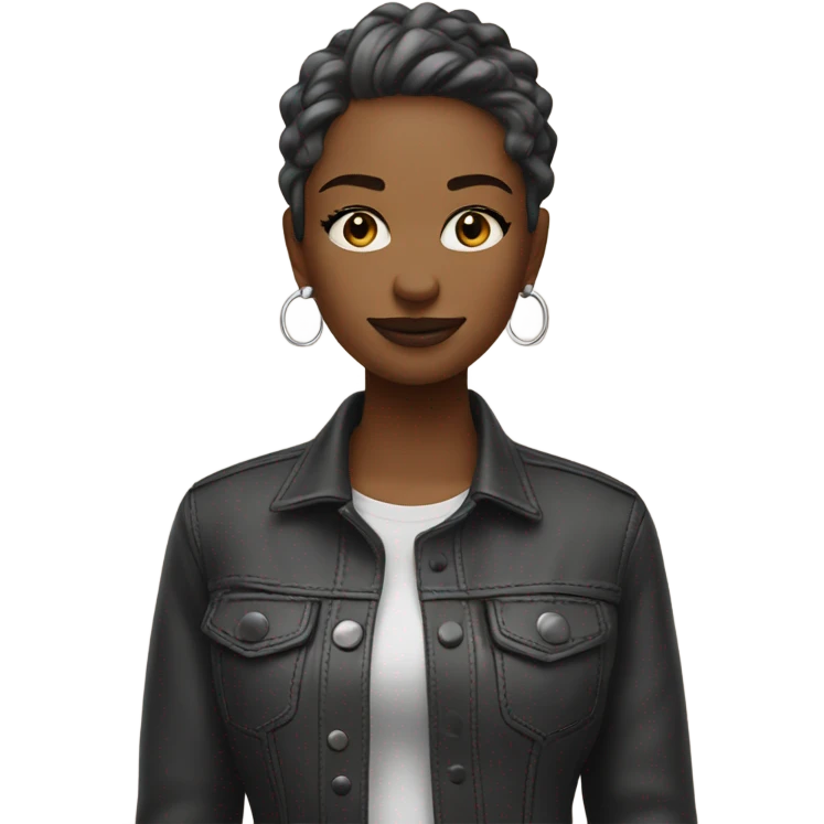 Cool girl ￼ emoji