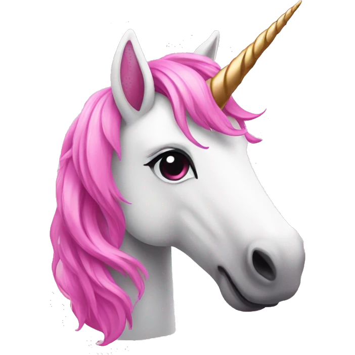 unicorn with pink color emoji