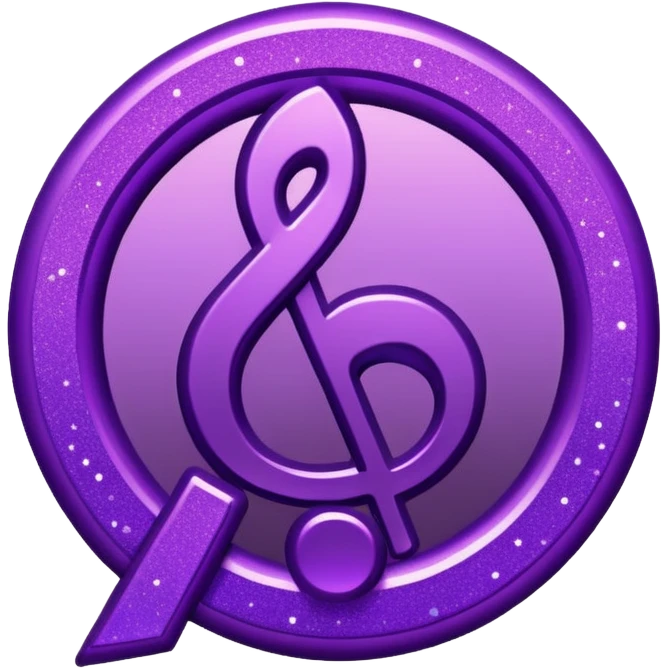 glitter symbol music purple cyberpunk emoji