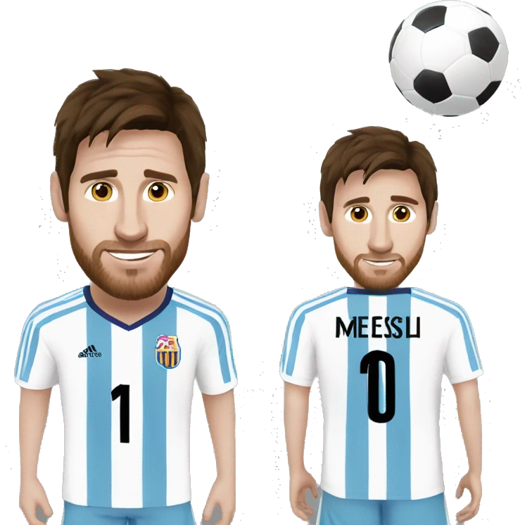 Messi et une chèvre  emoji