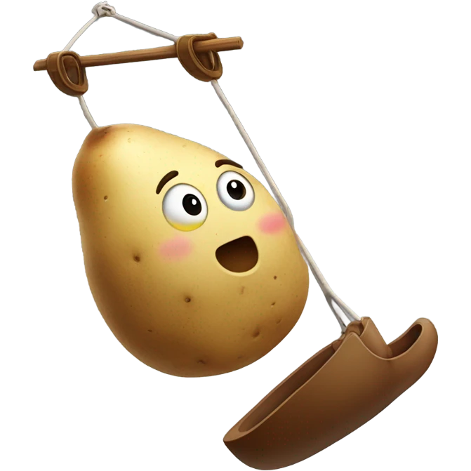 Potato shooting emoji