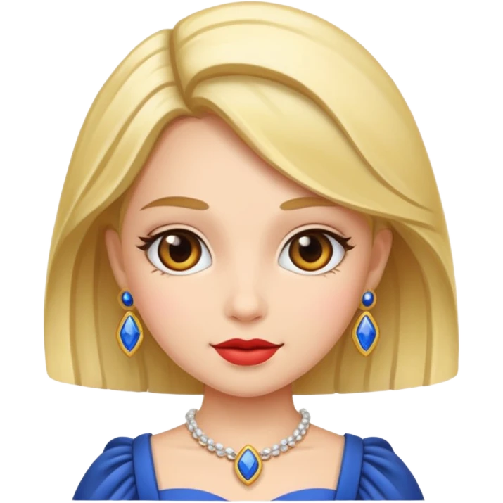 very fancy girl european emoji