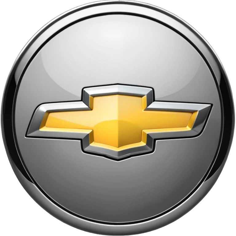 Black and white Chevy logo emoji