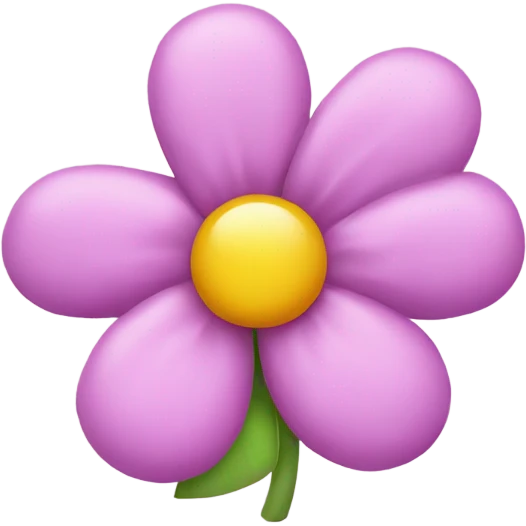 Flower with a bow emoji