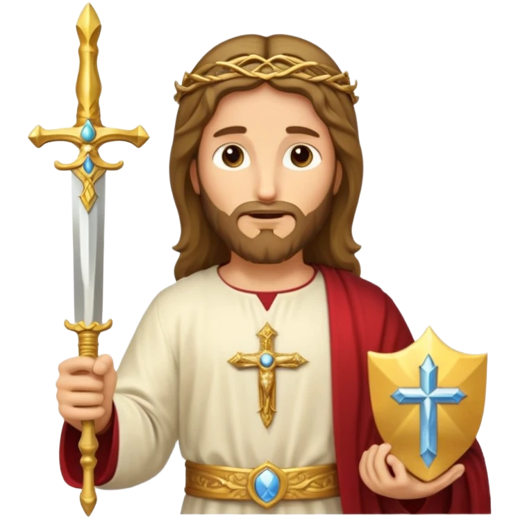 Holy gold sword of Jesus Christ emoji
