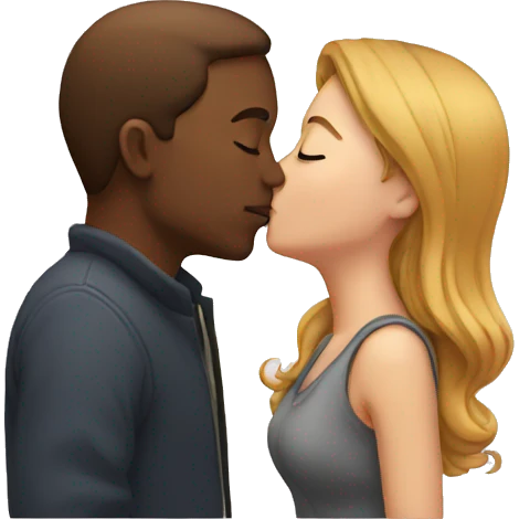 two people kissing emoji