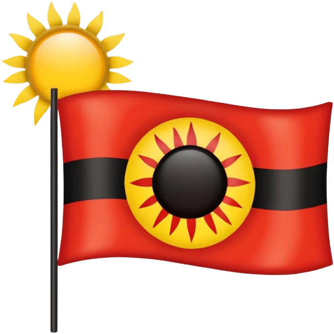 aboriginal flag emoji